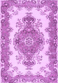 Abstract Purple Contemporary Rug, con492pur