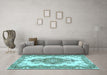 Machine Washable Abstract Light Blue Contemporary Rug in a Living Room, wshcon492lblu