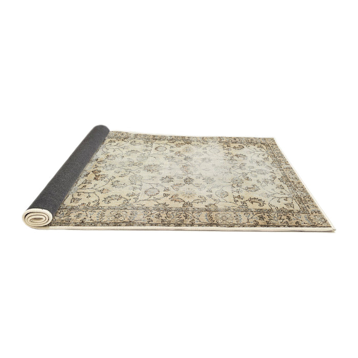 Thickness of Contemporary Camel Brown Modern Rug, con493