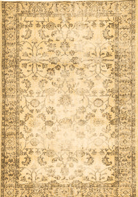 Abstract Brown Contemporary Rug, con493brn