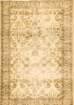 Abstract Brown Contemporary Rug, con493brn