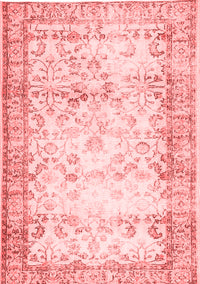 Abstract Red Contemporary Rug, con493red