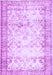 Machine Washable Abstract Purple Contemporary Area Rugs, wshcon493pur