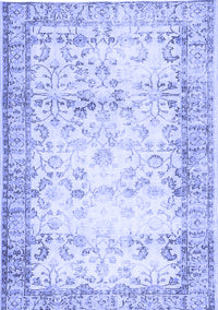 Abstract Blue Contemporary Rug, con493blu