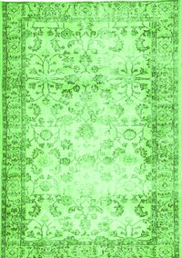 Abstract Green Contemporary Rug, con493grn