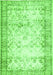 Abstract Green Contemporary Rug, con493grn