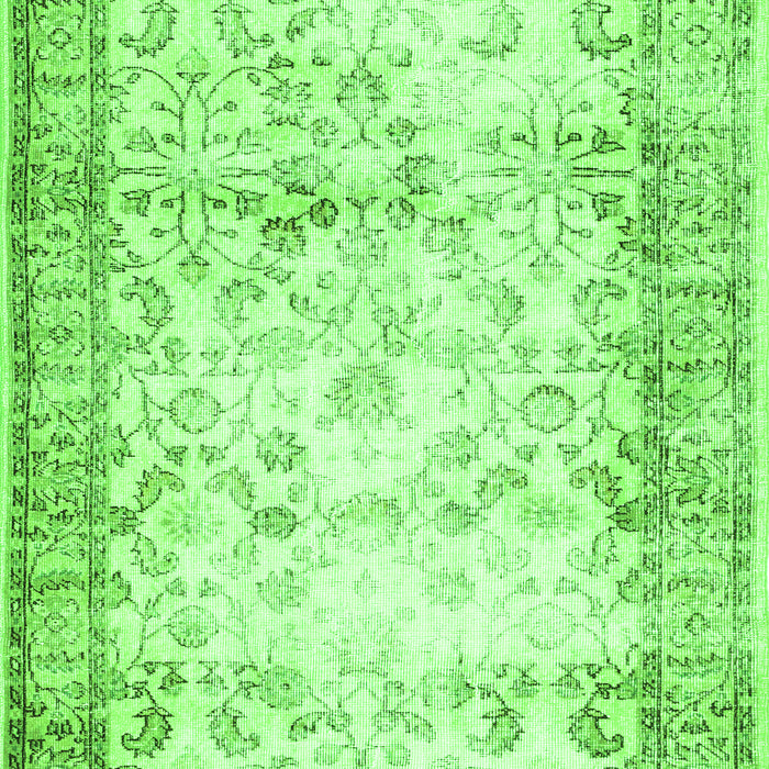 Abstract Green Contemporary Rug, con493grn