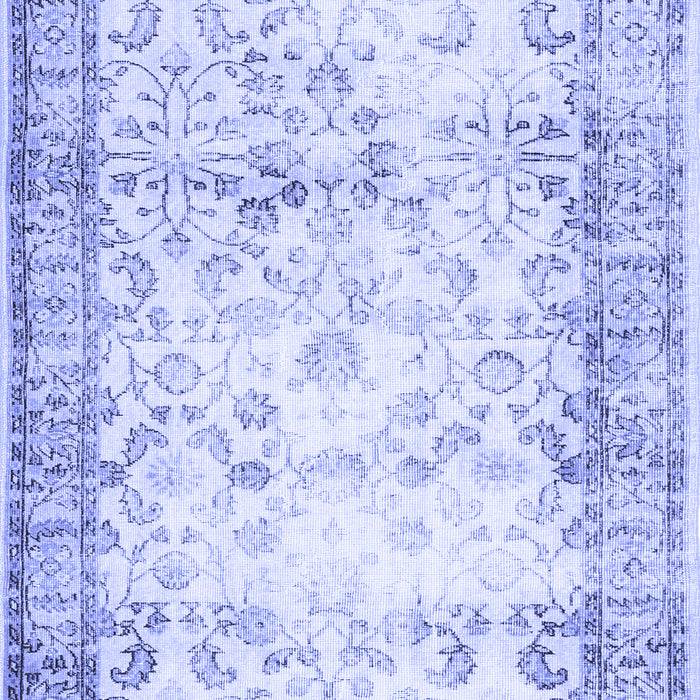 Abstract Blue Contemporary Rug, con493blu