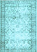 Machine Washable Abstract Light Blue Contemporary Rug, wshcon493lblu