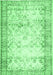 Abstract Emerald Green Contemporary Rug, con493emgrn