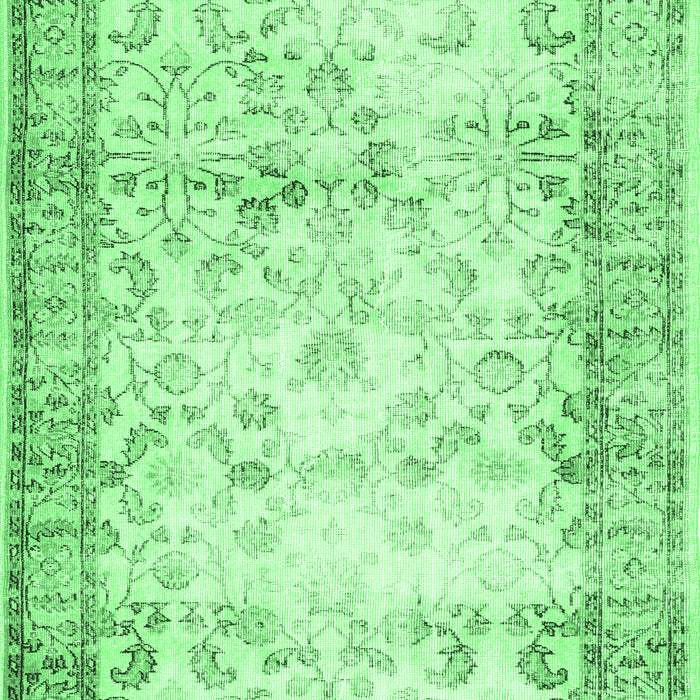 Abstract Emerald Green Contemporary Rug, con493emgrn