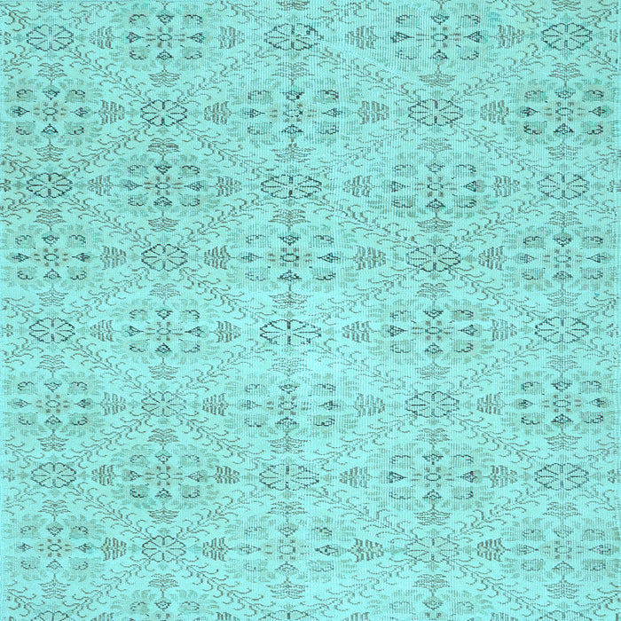 Square Machine Washable Abstract Light Blue Contemporary Rug, wshcon494lblu