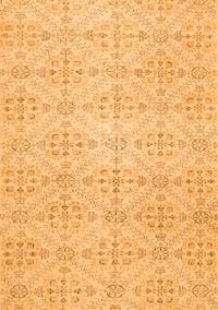 Abstract Orange Contemporary Rug, con494org