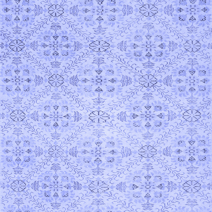 Abstract Blue Contemporary Rug, con494blu