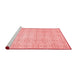 Contemporary Red Washable Rugs