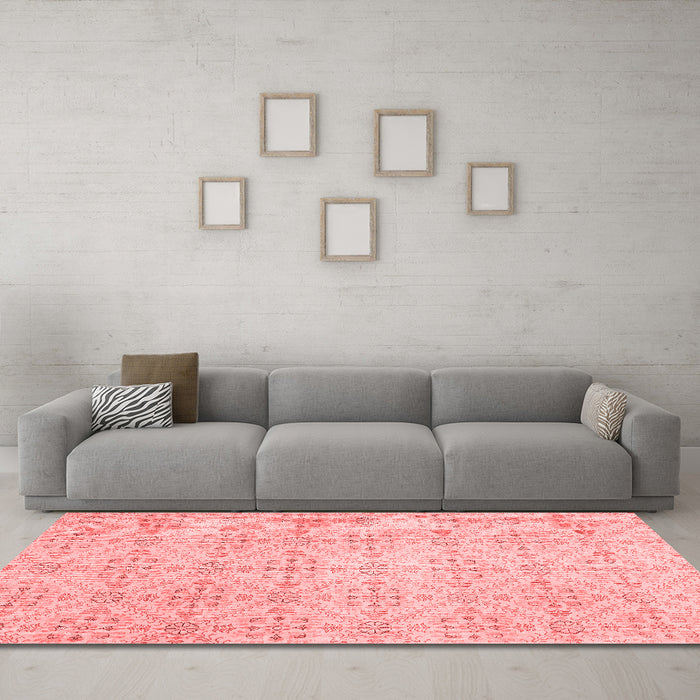 Contemporary Red Washable Rugs