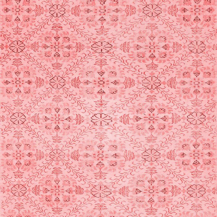 Machine Washable Abstract Red Contemporary Rug, wshcon494red