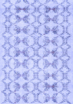 Abstract Blue Contemporary Rug, con495blu