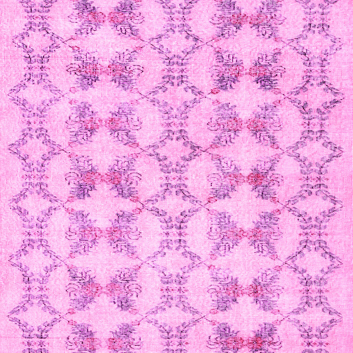 Machine Washable Abstract Pink Contemporary Rug, wshcon495pnk
