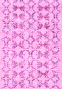 Abstract Pink Contemporary Rug, con495pnk