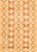 Serging Thickness of Machine Washable Abstract Orange Contemporary Area Rugs, wshcon495org