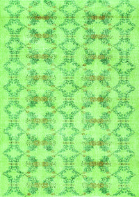 Abstract Green Contemporary Rug, con495grn