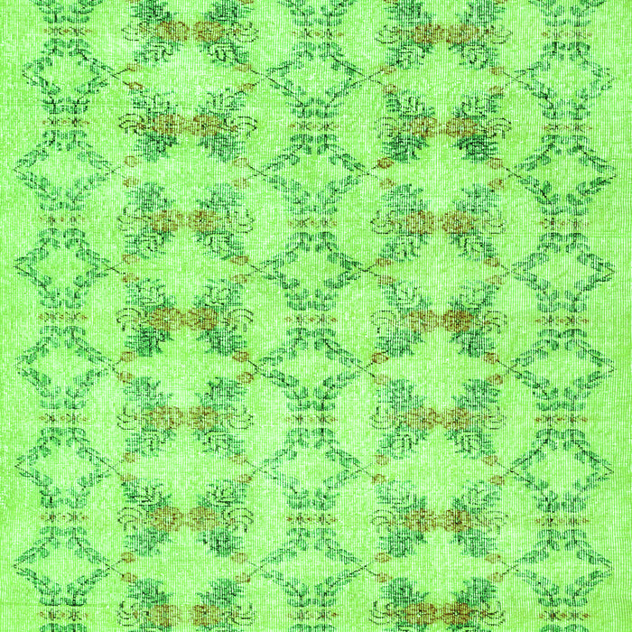 Abstract Green Contemporary Rug, con495grn