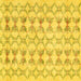 Square Machine Washable Abstract Yellow Contemporary Rug, wshcon495yw