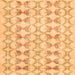 Serging Thickness of Abstract Orange Contemporary Rug, con495org