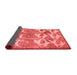 Abstract Red Contemporary Area Rugs