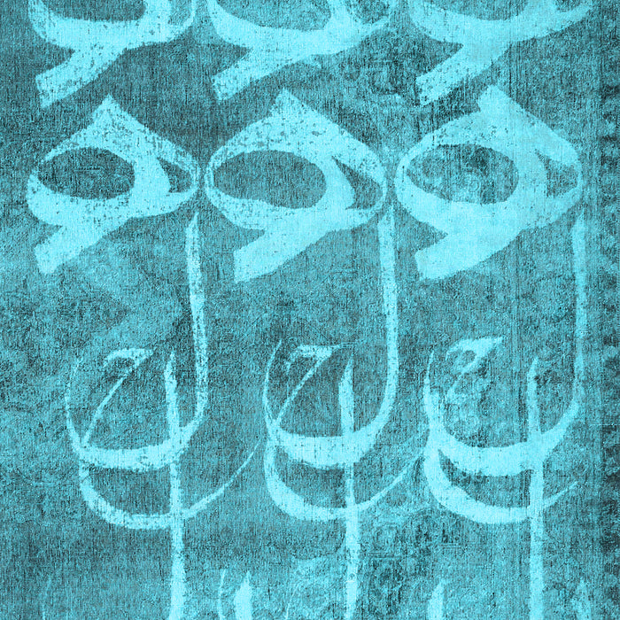 Abstract Light Blue Contemporary Rug, con496lblu