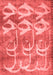 Abstract Red Contemporary Area Rugs