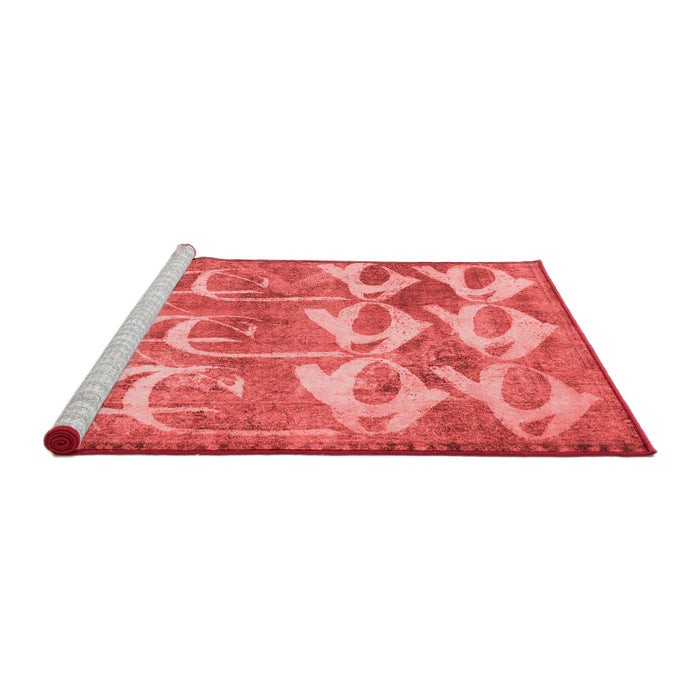 Contemporary Red Washable Rugs