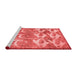 Contemporary Red Washable Rugs