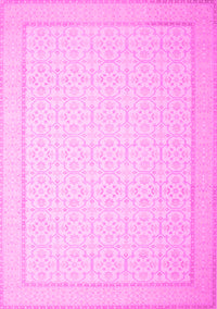 Abstract Pink Contemporary Rug, con497pnk