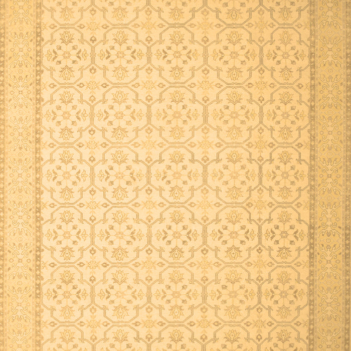 Machine Washable Abstract Brown Contemporary Rug, wshcon497brn