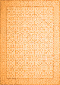 Abstract Orange Contemporary Rug, con497org