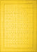 Machine Washable Abstract Yellow Contemporary Rug, wshcon497yw