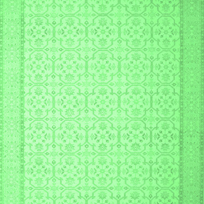 Machine Washable Abstract Emerald Green Contemporary Area Rugs, wshcon497emgrn