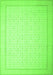 Abstract Green Contemporary Rug, con497grn