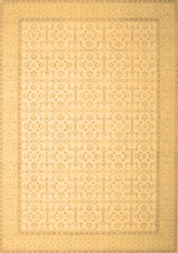 Abstract Brown Contemporary Rug, con497brn