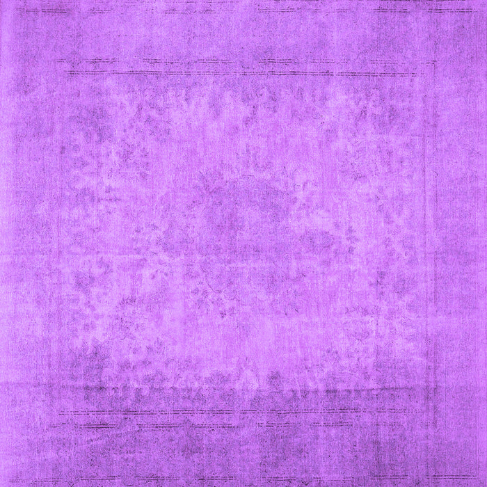 Square Abstract Purple Contemporary Rug, con498pur
