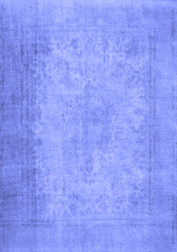 Abstract Blue Contemporary Rug, con498blu