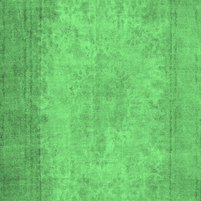 Machine Washable Abstract Emerald Green Contemporary Area Rugs, wshcon498emgrn