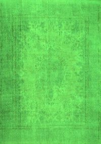 Abstract Green Contemporary Rug, con498grn