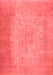 Abstract Red Contemporary Area Rugs