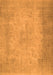 Serging Thickness of Machine Washable Abstract Orange Contemporary Area Rugs, wshcon498org