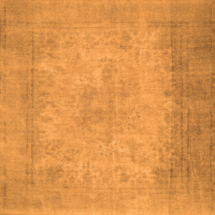 Serging Thickness of Abstract Orange Contemporary Rug, con498org