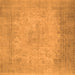 Serging Thickness of Abstract Orange Contemporary Rug, con498org