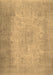 Abstract Brown Contemporary Rug, con498brn